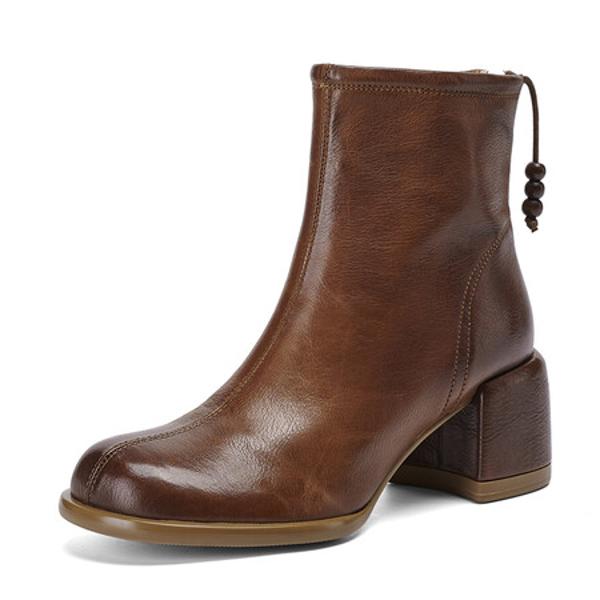 Luxurious Handcrafted Leather Women's Shoes - Elegance Redefined(Edfmr7063)