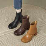 Handcrafted Luxe Leather Women's Shoes: Elegant Artistry & Quality(Edfmr6915)