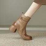 Handcrafted Leather Women’s Shoes: A Touch of Elegant Luxury(Edfmr7065)