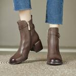 Handcrafted Leather Women’s Shoes: A Touch of Elegant Luxury(Edfmr7065)