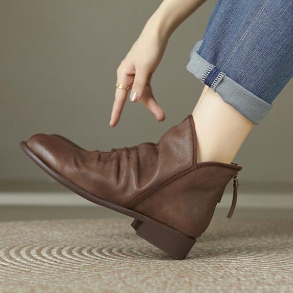 Exquisite Handmade Leather Women's Shoes: Luxury and Elegance Crafted(Edfmr7137)