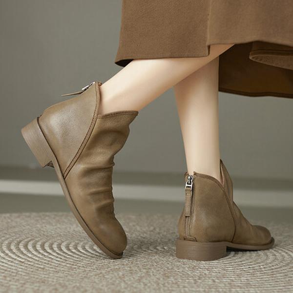 Exquisite Handmade Leather Women's Shoes: Luxury and Elegance Crafted(Edfmr7137)