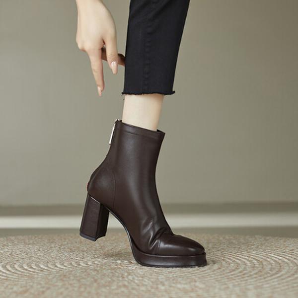 Exquisite Handcrafted Leather Women's Shoes: Luxurious Elegance & Quality Craftsmanship(Edfmr7195)