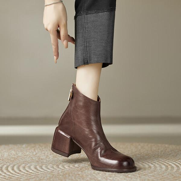 Exquisite Handcrafted Leather Women's Shoes: Elegance Meets Luxury(Edfmr7069)