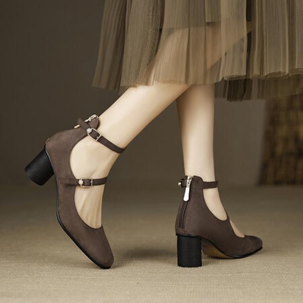 Luxurious Handcrafted Leather Women's Shoes(Edfmr7177)