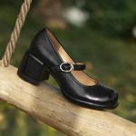 Handcrafted Luxury Leather Women's Shoes - Elegance in Every Stitch(Edfmr7323)