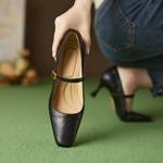 Handcrafted Luxury Leather Women's Shoes - Elegance in Every Stitch(Edfmr7593)