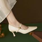 Handcrafted Luxury Leather Women's Shoes - Elegance in Every Stitch(Edfmr7593)