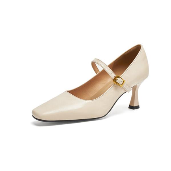 Handcrafted Luxury Leather Women's Shoes - Elegance in Every Stitch(Edfmr7593)