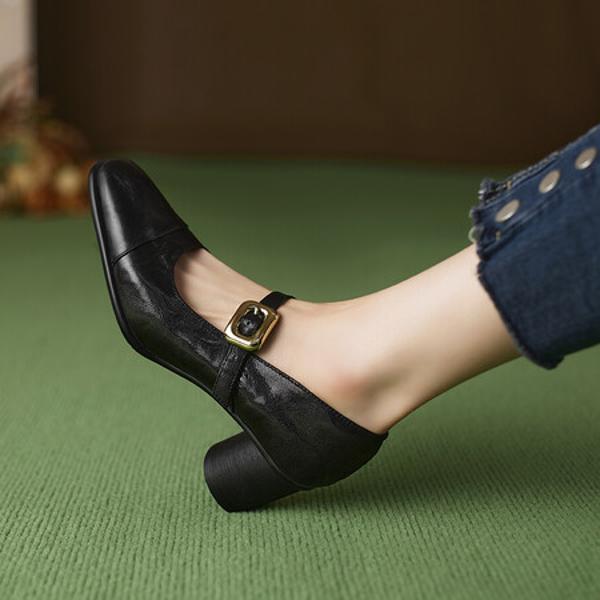 Exquisite Handcrafted Genuine Leather Women’s Shoes - Luxurious Elegance(Edfmr7555)