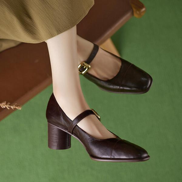 Exquisite Handcrafted Genuine Leather Women’s Shoes - Luxurious Elegance(Edfmr7555)