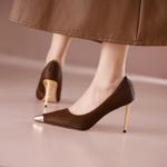 Handcrafted Luxe Leather Women’s Shoes: Timeless Elegance.(Edfmr8008)