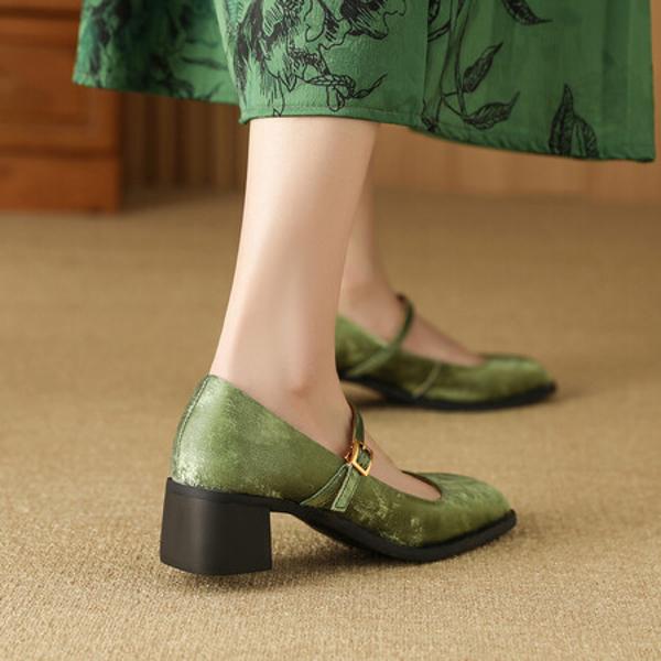 Handcrafted Genuine Leather Women's Shoes: Luxurious Elegance & Quality(Edfmr7677)