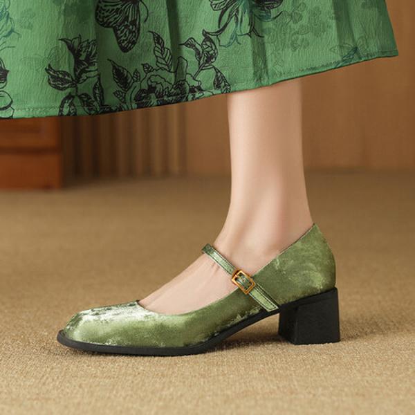 Handcrafted Genuine Leather Women's Shoes: Luxurious Elegance & Quality(Edfmr7677)