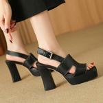 Handcrafted Luxury Leather Women's Shoes - Elegance Redefined(Edfmr770-1)