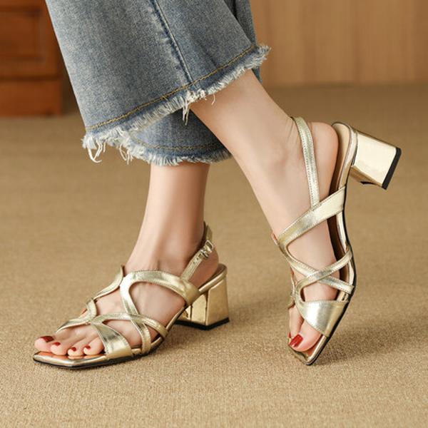 Handcrafted Luxury Leather Women's Shoes for Elegance(Edfmr768-5)