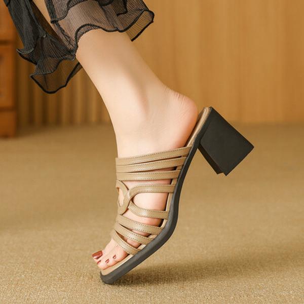 Crafted Elegance: Luxurious Handmade Leather Women's Shoes(Edfmr771-5)