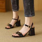 Handcrafted Luxury Leather Women's Shoes(Edfmr780-1)