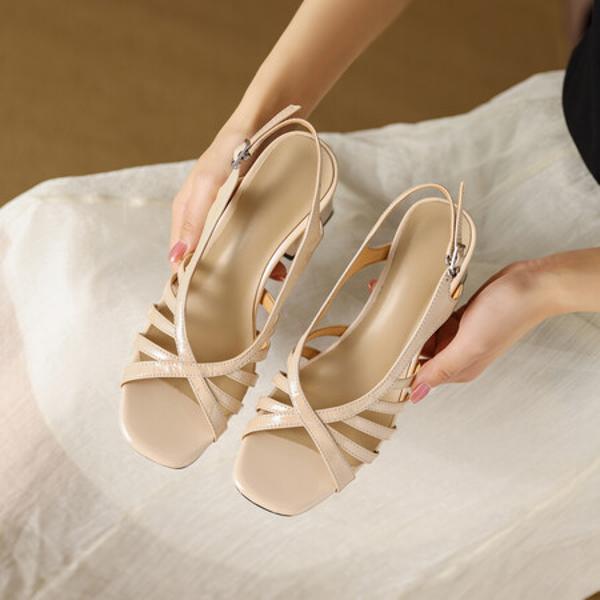 Handcrafted Leather Women's Shoes: Elegance in Every Stitch(Edfmr780-8)