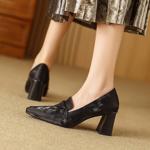 Elegant Handmade Leather Women's Shoes: Luxury Craftsmanship(Edfmr6003)