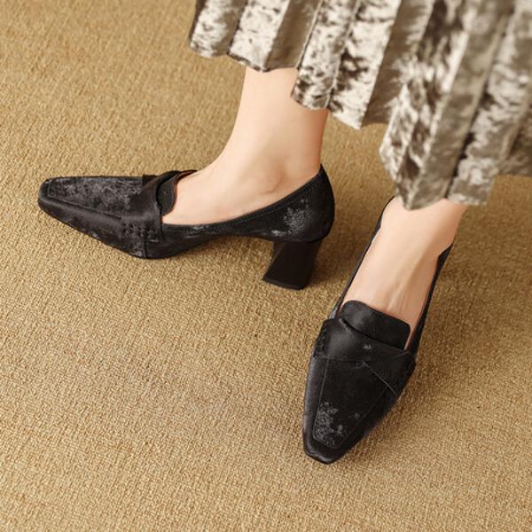 Elegant Handmade Leather Women's Shoes: Luxury Craftsmanship(Edfmr6003)