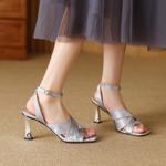 Elegant Handcrafted Leather Women's Shoes: Luxurious Quality and Artistry.(Edfmr7775)