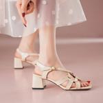 Handcrafted Genuine Leather Women's Shoes - A Fusion of Elegance and Luxury(Edfmr768-6)