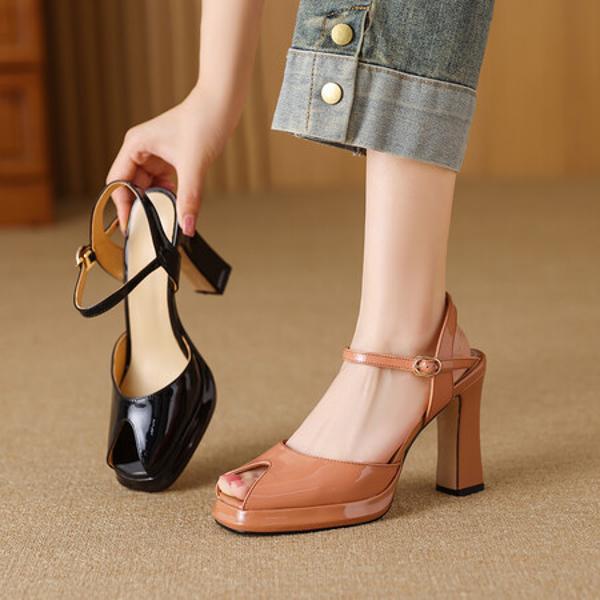 Exquisite Handcrafted Genuine Leather Women’s Shoes: Luxury Meets Artistry(Edfmr7815)