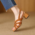 Exquisite Leather Handcrafted Women's Shoes: Luxury, Quality, Elegance(Edfmr768-8)