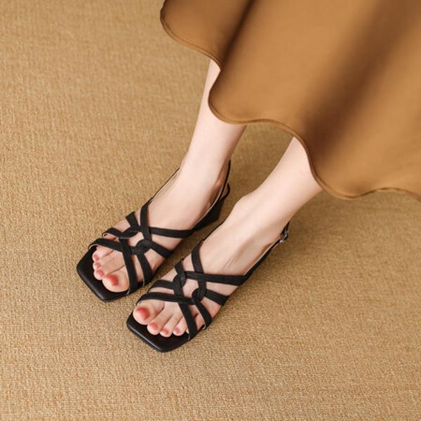 Exquisite Leather Handcrafted Women's Shoes: Luxury, Quality, Elegance(Edfmr768-8)