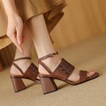 Handcrafted Genuine Leather Women's Shoes - Elegant Luxury with Artisan Quality(Edfmr780-5)