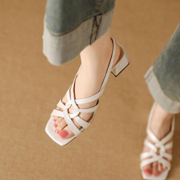 Handcrafted Luxurious Leather Women's Shoes: Timeless Elegance(Edfmr768-8-)