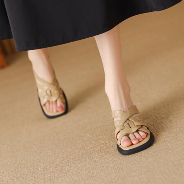 Luxury Handcrafted Leather Shoes for Elegant Women(Edfmr771-9)