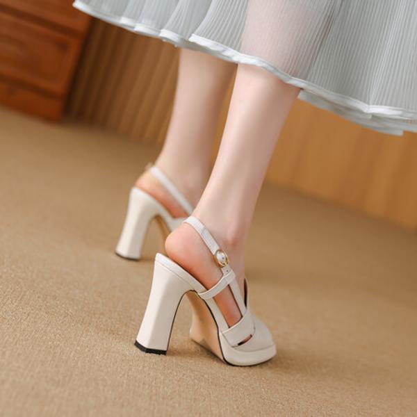 Handcrafted Luxury Leather Women's Shoes - Elegant Craftsmanship(Edfmr781-2)