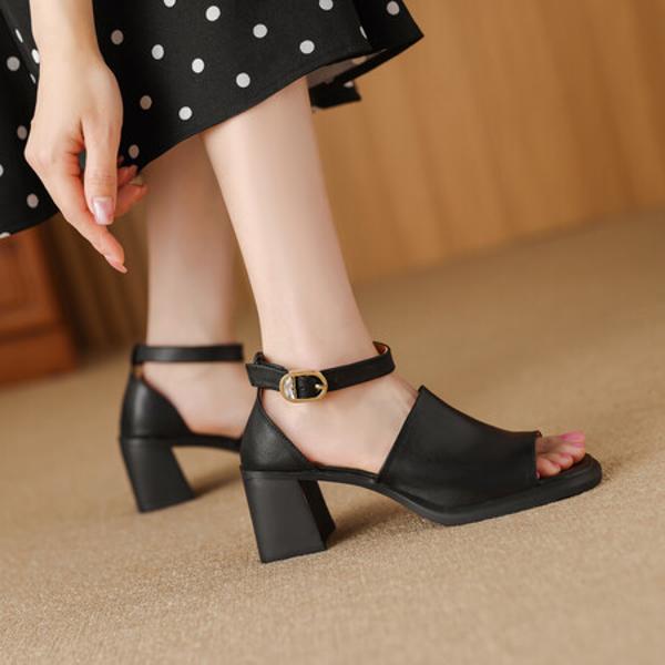 Handcrafted Leather Women's Shoes: Luxurious Elegance(Edfmr771-6)