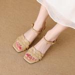 Exquisite Handcrafted Leather Women's Shoes for Elegance(Edfmr779-8)