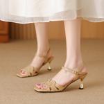 Exquisite Handcrafted Leather Women's Shoes for Elegance(Edfmr779-8)