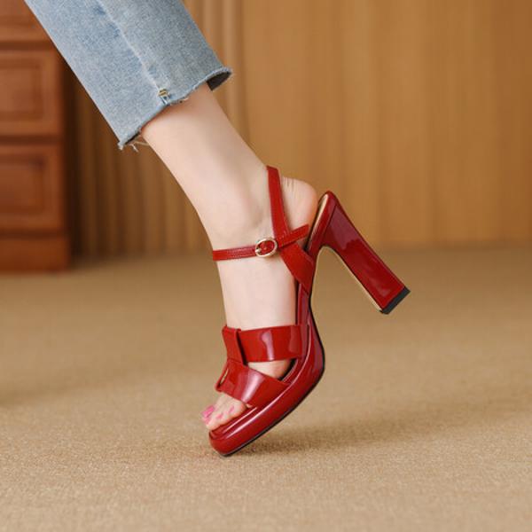 Luxurious Handcrafted Leather Women's Shoes for Elegance(Edfmr782-6)