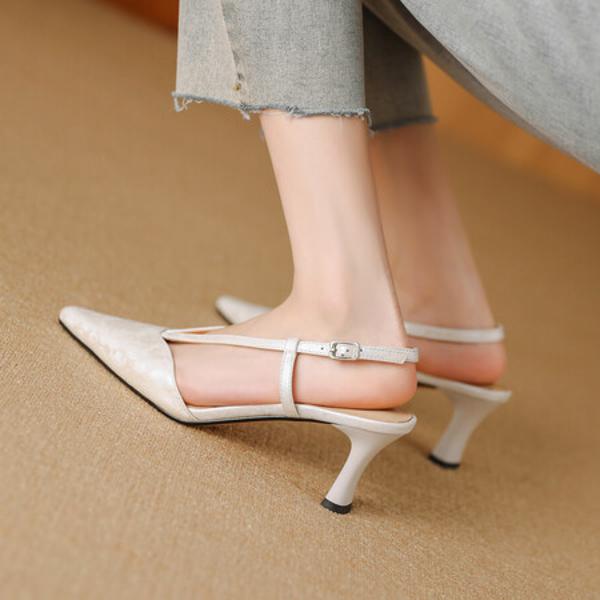 Elegantly Crafted High-End Genuine Leather Handmade Women's Shoes(Edfmr783-3)