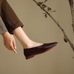 Luxurious Handcrafted Leather Women's Shoes for Elegance(Edfmr8095)