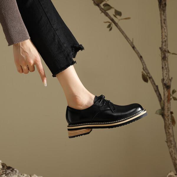 Luxurious Handcrafted Genuine Leather Women's Shoes for Elegance(Edfmr7933)