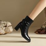 Handcrafted Luxury Leather Women's Shoes(Edfmr796-3)