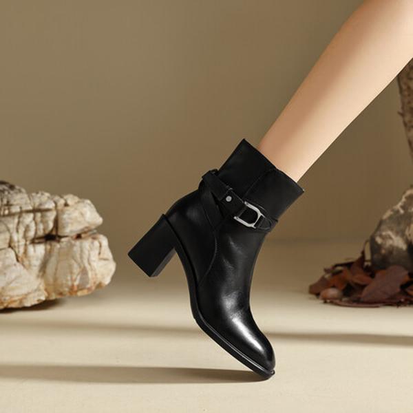 Handcrafted Luxury Leather Women's Shoes(Edfmr796-3)