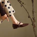 Handcrafted Luxury Leather Ballet Flats for Timeless Elegance(Edfmr789-1)