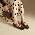 Luxury Handcrafted Leather Women's Shoes for Elegance(Edfmr789-2)