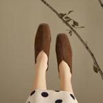 Elegant Handcrafted Leather Women's Shoes: Luxurious Quality and Artisan Craftsmanship(Edfmr809-1)