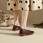 Handcrafted Luxury Leather Shoes for Elegant Women(Edfmr-8095)