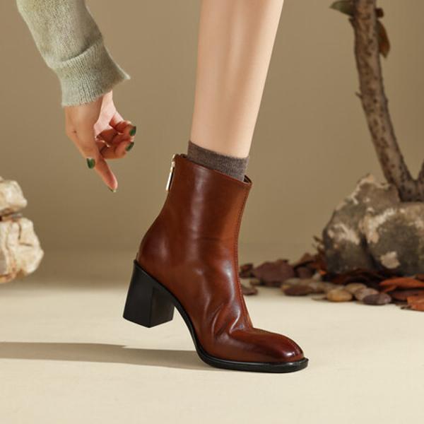 Handcrafted Luxury Leather Women’s Shoes for Elegance(Edfmr796-1)