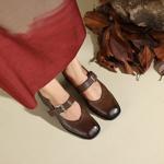 Exquisite Handcrafted Genuine Leather Women's Shoes: Luxurious Elegance(Edfmr787-1)