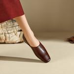 Elegantly Crafted Handmade Leather Women's Shoes(Edfmr7896)